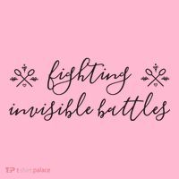 Fighting Invisible Battles Invisible Illness Awareness Coaster thumb 2