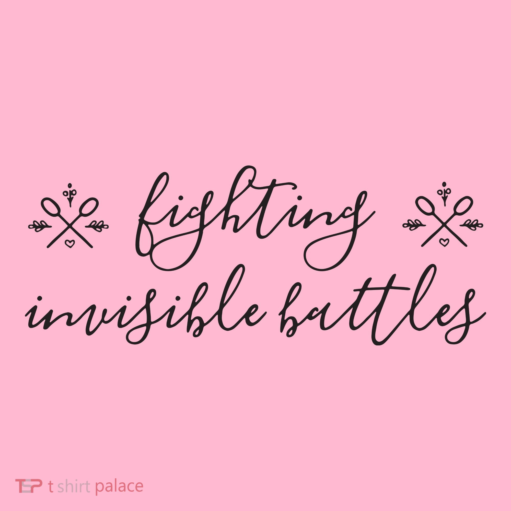 Fighting Invisible Battles Invisible Illness Awareness Coaster