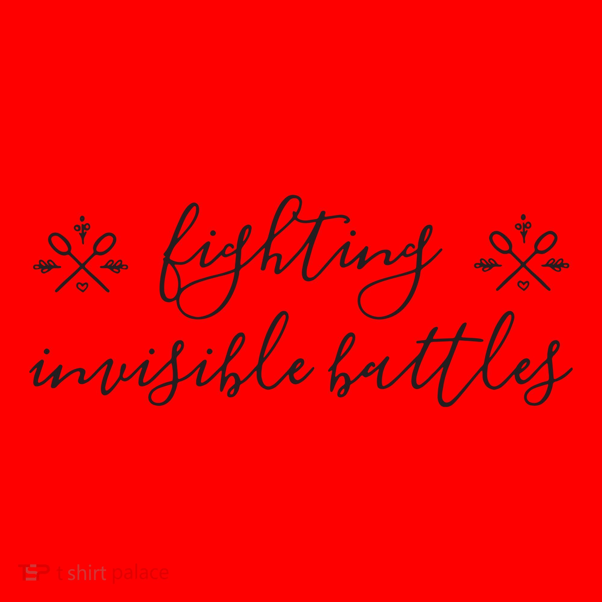 Fighting Invisible Battles Invisible Illness Awareness Santa Hat