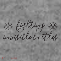 Fighting Invisible Battles Invisible Illness Awareness Toddler Hoodie thumb 2