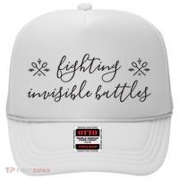 Fighting Invisible Battles Invisible Illness Awareness Hat thumb 0
