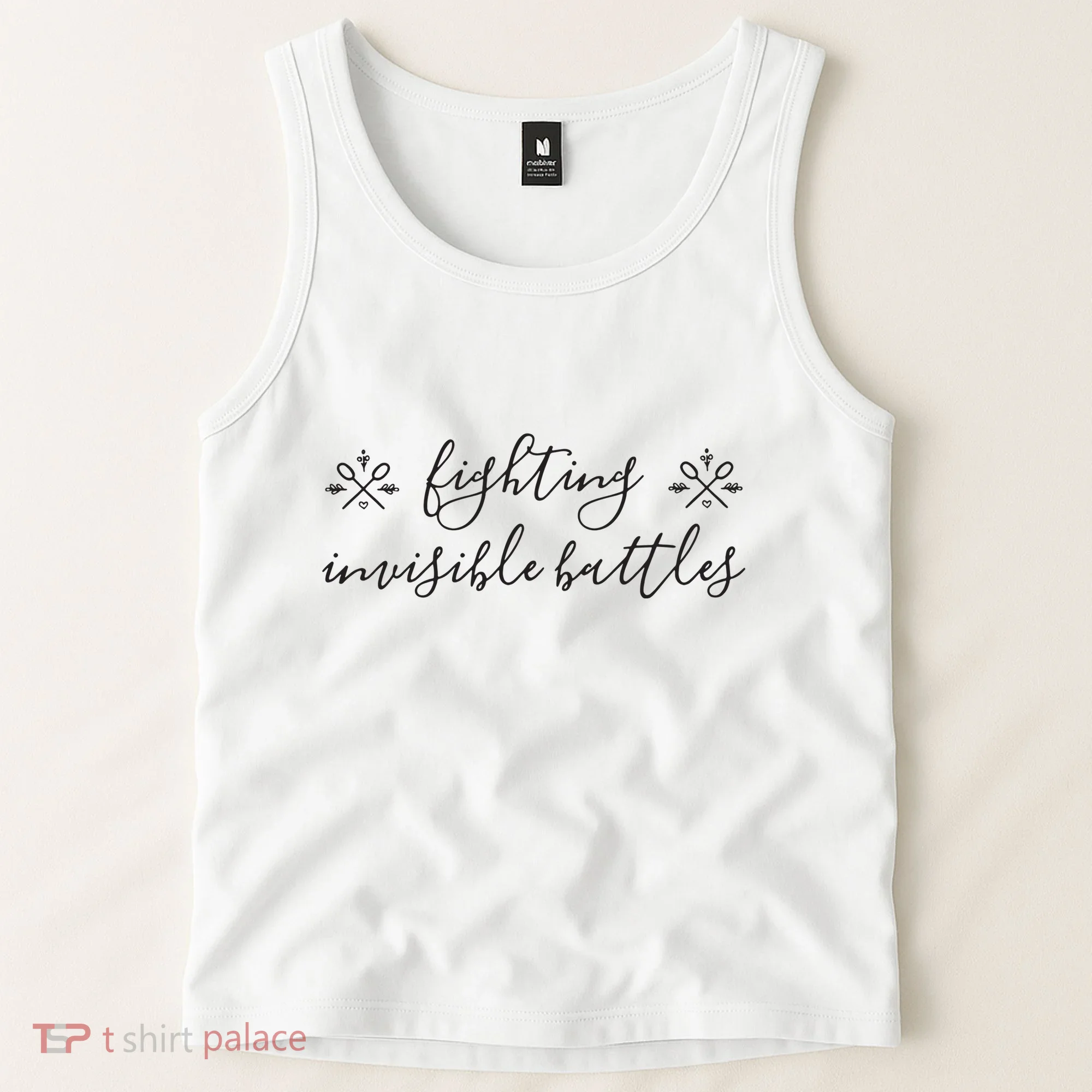 Fighting Invisible Battles Invisible Illness Awareness Tank Top