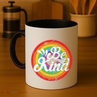 Flowers Illustration Be Kind Sunflower Gift Coffee Mug thumb 4