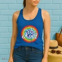 Flowers Illustration Be Kind Sunflower Gift Women's Tank Top thumb 2