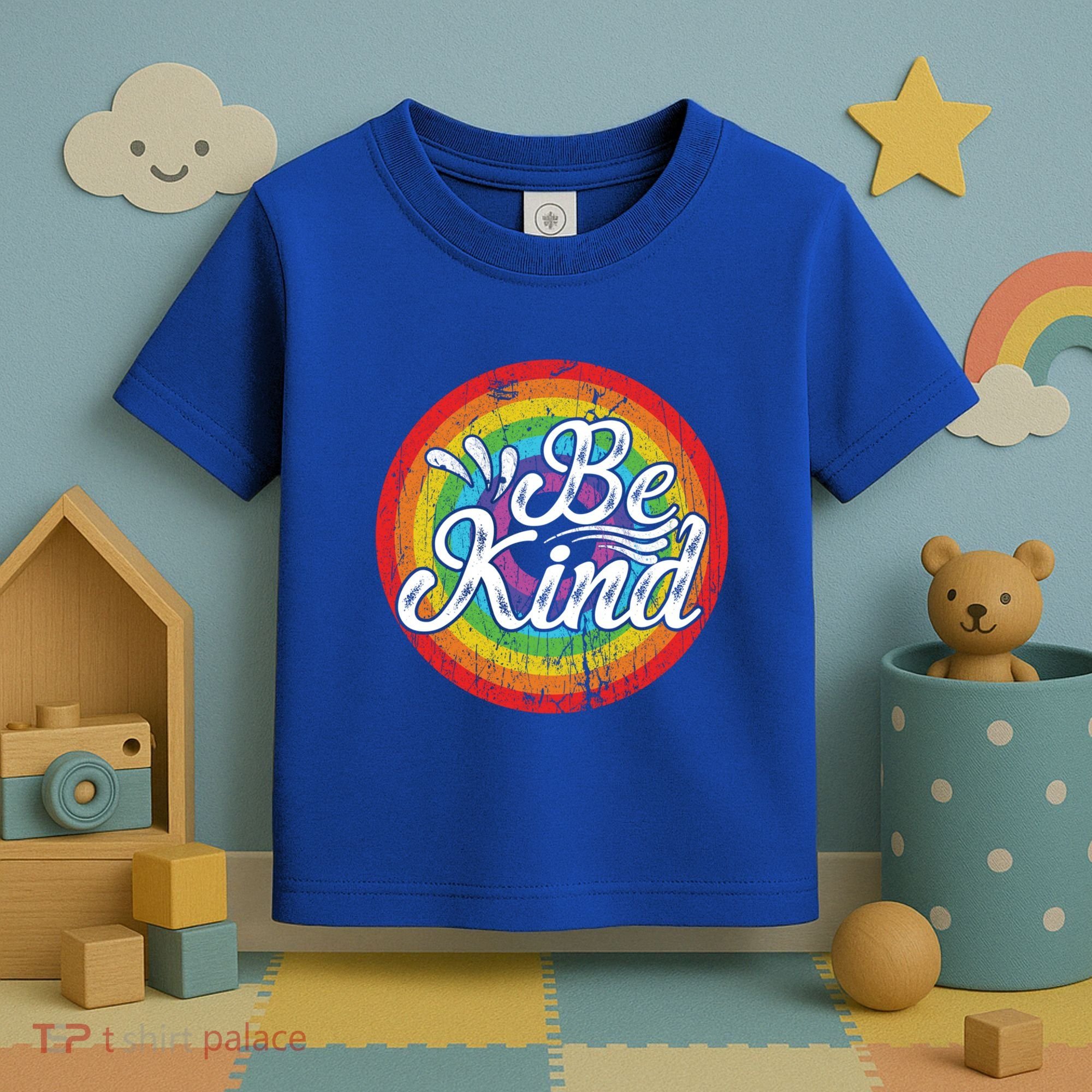 Flowers Illustration Be Kind Sunflower Gift Toddler T-Shirt