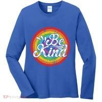 Flowers Illustration Be Kind Sunflower Gift Women's Long Sleeve Shirt thumb 0