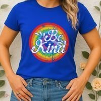 Flowers Illustration Be Kind Sunflower Gift Women's T-Shirt thumb 2