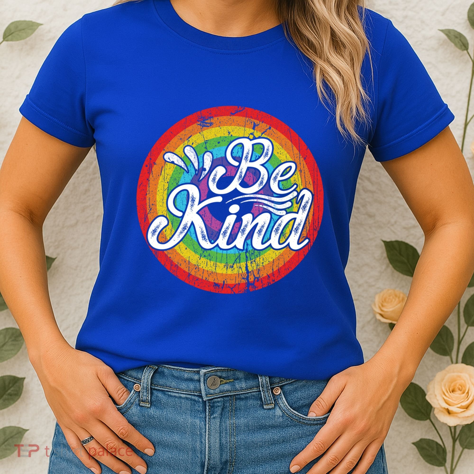 Flowers Illustration Be Kind Sunflower Gift Women's T-Shirt
