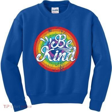 Flowers Illustration Be Kind Sunflower Gift Kids Sweatshirt