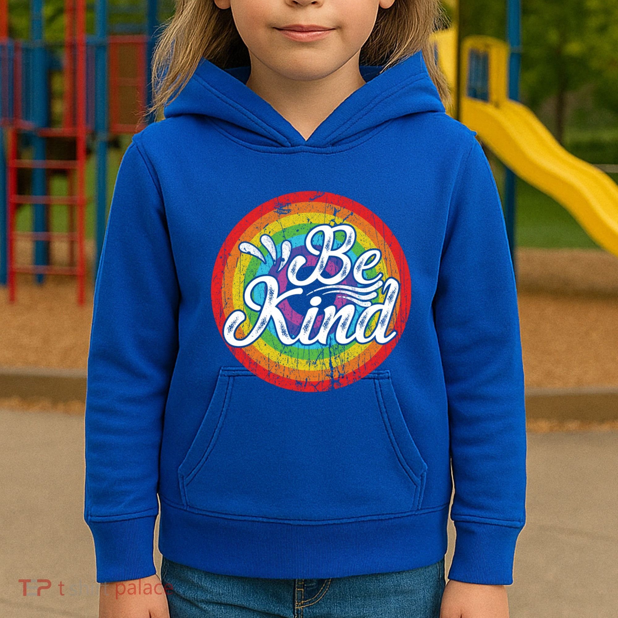 Flowers Illustration Be Kind Sunflower Gift Kids Hoodie