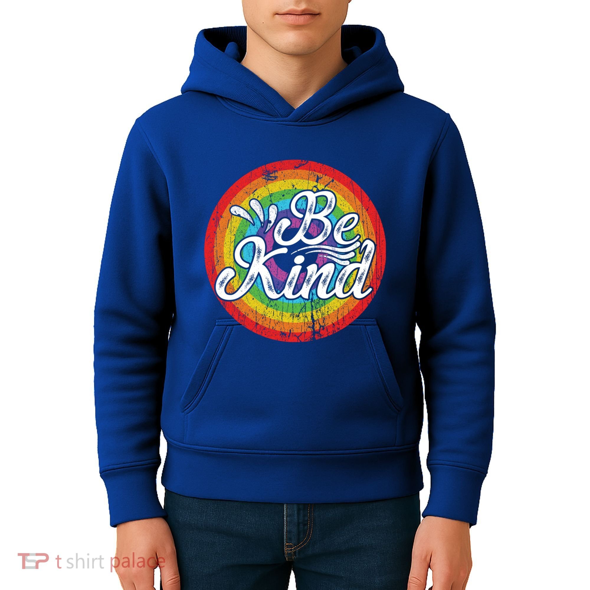 Flowers Illustration Be Kind Sunflower Gift Kids Hoodie