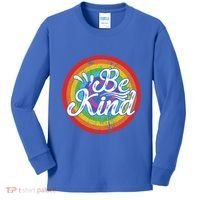 Flowers Illustration Be Kind Sunflower Gift Kids Long Sleeve Shirt thumb 0