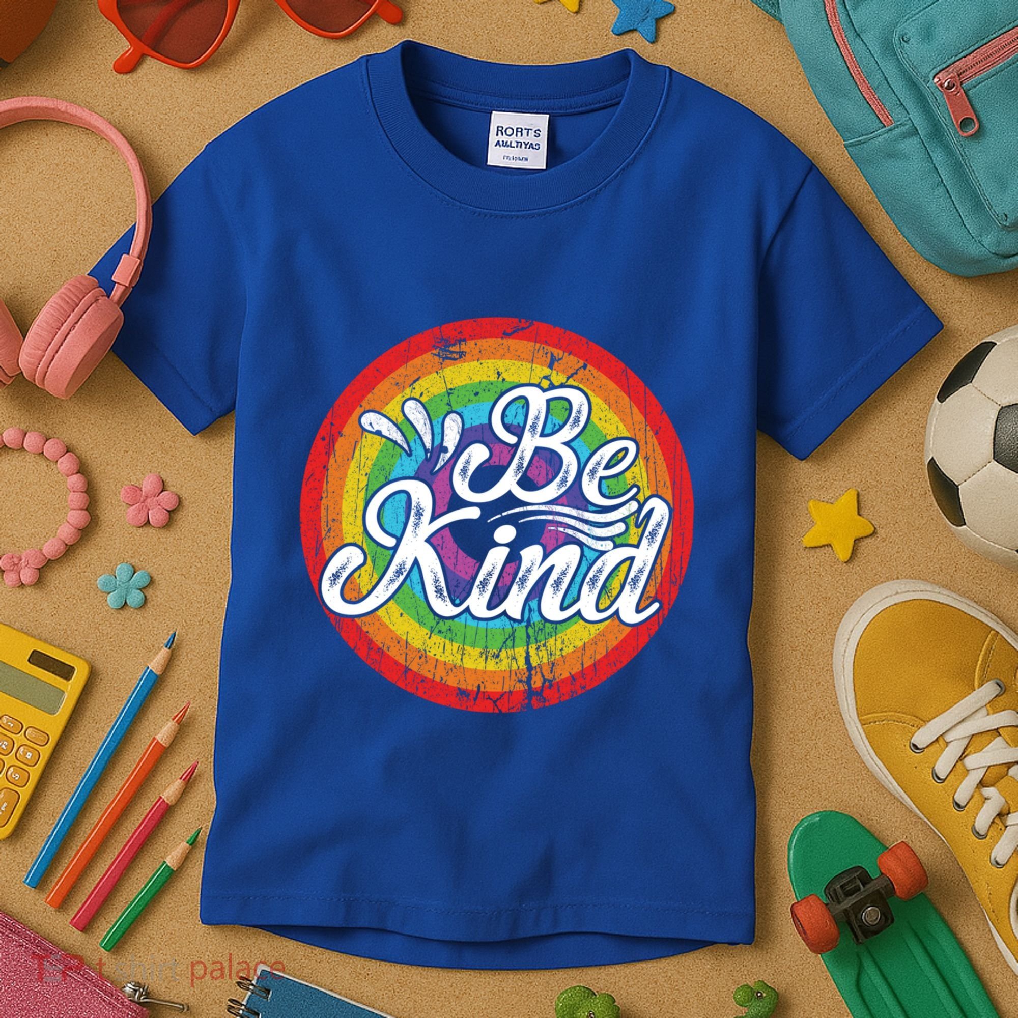 Flowers Illustration Be Kind Sunflower Gift Kids T-Shirt