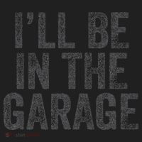 Funny Ill Be In The Garage Retro Car Dad Joke Fathers Day Beanie thumb 2