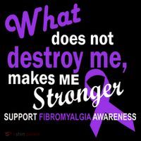 Fibromyalgia Make Me Stronger Long Sleeve Shirt thumb 2