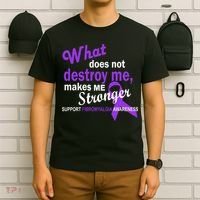 Fibromyalgia Make Me Stronger T-Shirt thumb 6