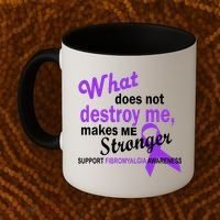 Fibromyalgia Make Me Stronger Coffee Mug thumb 2