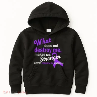 Fibromyalgia Make Me Stronger Kids Hoodie