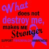 Fibromyalgia Make Me Stronger Santa Hat thumb 1
