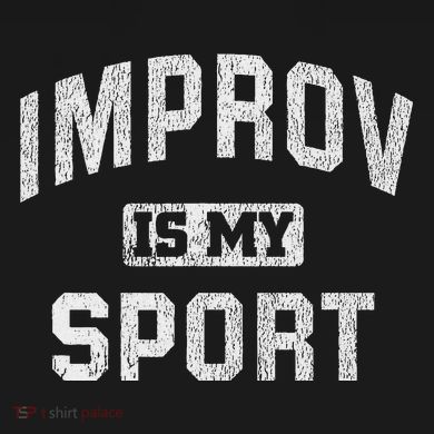 Funny Improv Comedy Gift Improv Is My Sport Flat Bill Trucker Hat