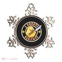 Funny I Choose Violence Baby Chick With Knife Ornament thumb 0