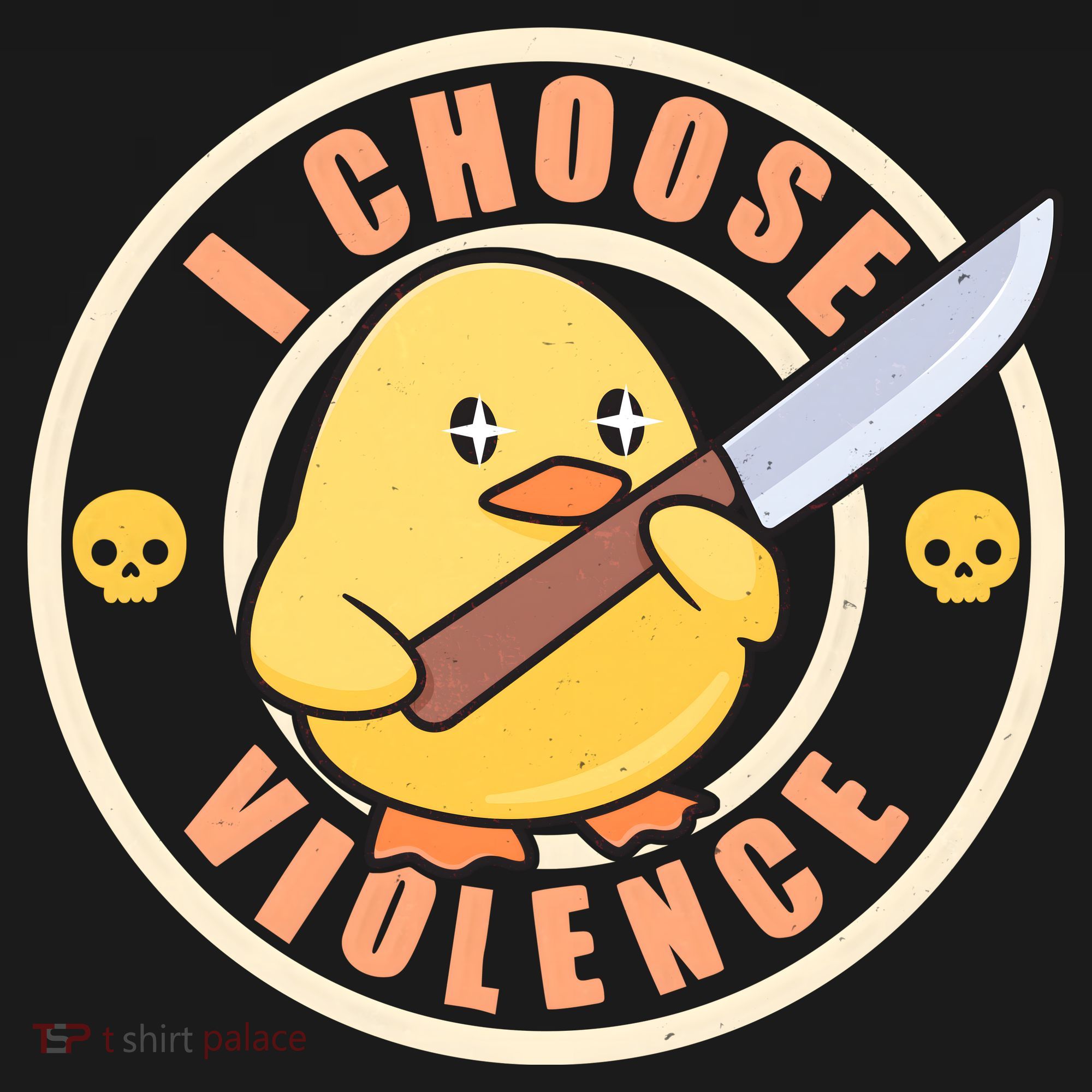 Funny I Choose Violence Baby Chick With Knife Women's Tank Top