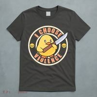 Funny I Choose Violence Baby Chick With Knife T-Shirt thumb 5