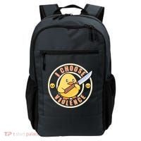 Funny I Choose Violence Baby Chick With Knife Backpack thumb 0