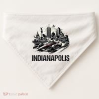 Formula Indianapolis City Indiana Circuit Racetrack Fast USA-Made Doggie Bandana thumb 0
