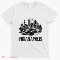 Formula Indianapolis City Indiana Circuit Racetrack Fast T-Shirt thumb 0