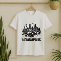 Formula Indianapolis City Indiana Circuit Racetrack Fast T-Shirt thumb 2
