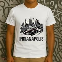 Formula Indianapolis City Indiana Circuit Racetrack Fast T-Shirt thumb 3