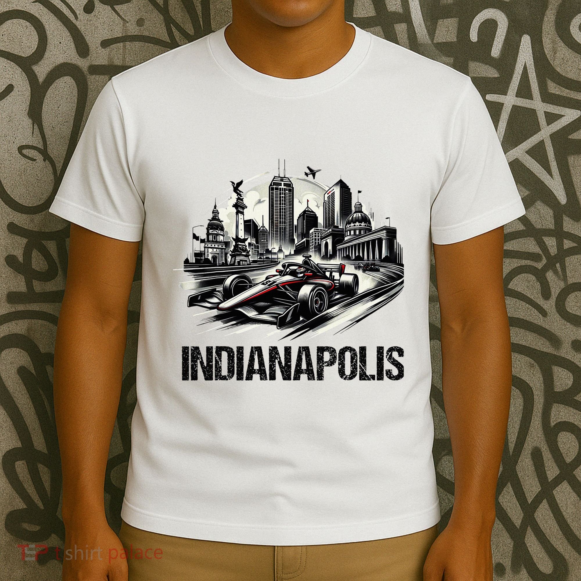 Formula Indianapolis City Indiana Circuit Racetrack Fast T-Shirt
