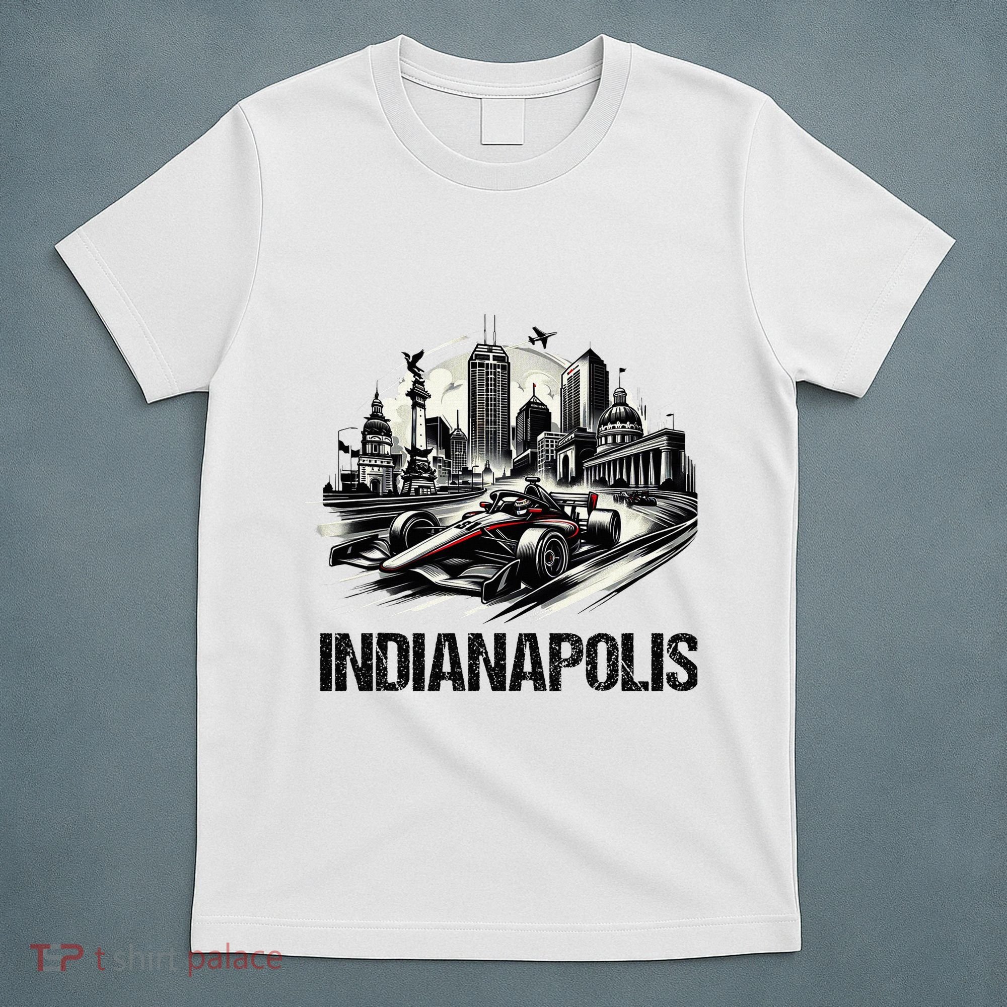 Formula Indianapolis City Indiana Circuit Racetrack Fast T-Shirt