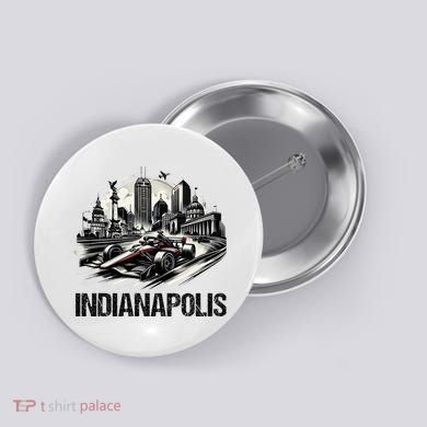 Formula Indianapolis City Indiana Circuit Racetrack Fast Button