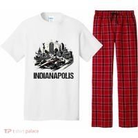 Formula Indianapolis City Indiana Circuit Racetrack Fast Pajama Set thumb 0