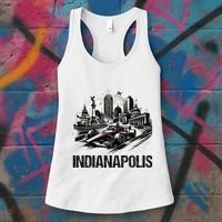 Formula Indianapolis City Indiana Circuit Racetrack Fast Women's Tank Top thumb 3