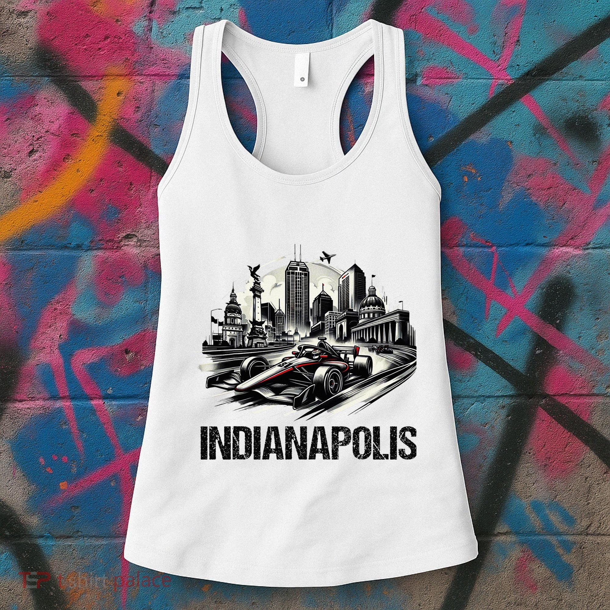 Formula Indianapolis City Indiana Circuit Racetrack Fast Women's Tank Top