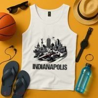 Formula Indianapolis City Indiana Circuit Racetrack Fast Tank Top thumb 4