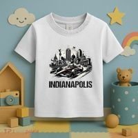 Formula Indianapolis City Indiana Circuit Racetrack Fast Toddler T-Shirt thumb 3