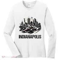 Formula Indianapolis City Indiana Circuit Racetrack Fast Women's Long Sleeve Shirt thumb 0