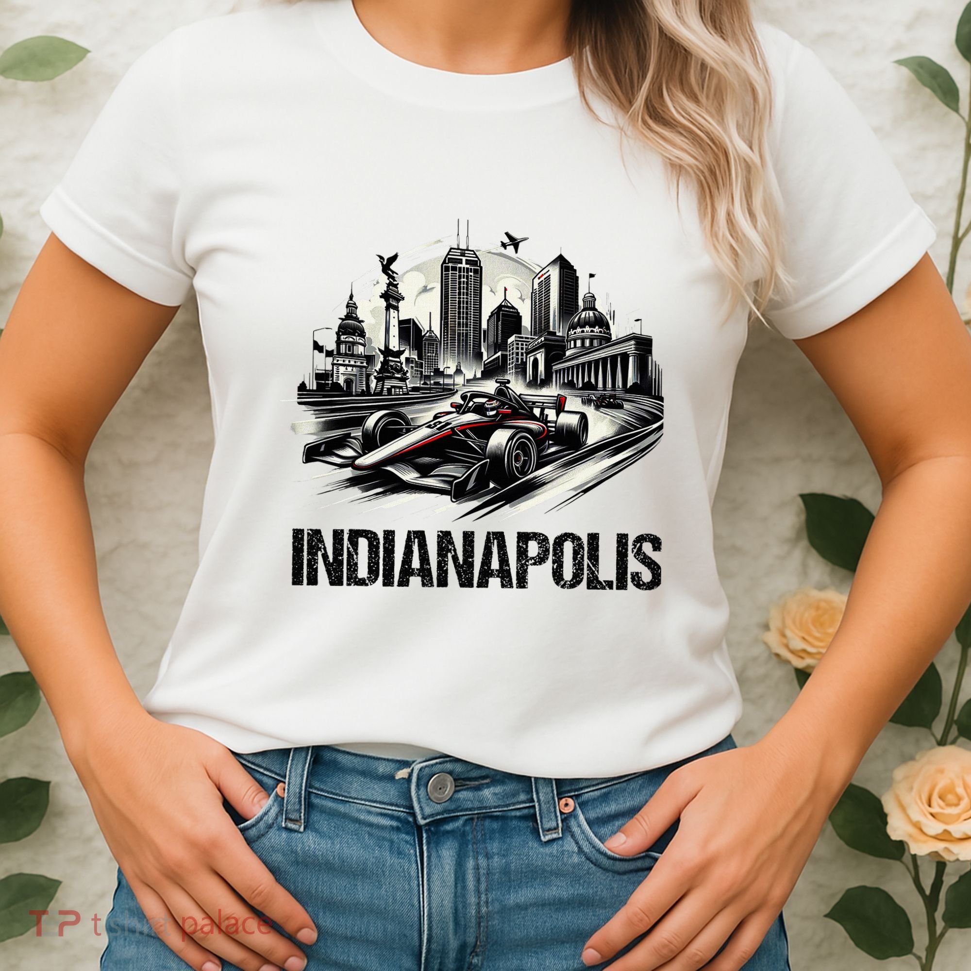 Formula Indianapolis City Indiana Circuit Racetrack Fast Women's T-Shirt