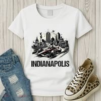 Formula Indianapolis City Indiana Circuit Racetrack Fast Women's T-Shirt thumb 3