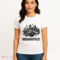 Formula Indianapolis City Indiana Circuit Racetrack Fast Women's T-Shirt thumb 4