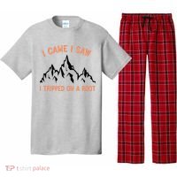 Funny I Came I Saw I Tripped On A Root Hiking Adventure Pajama Set thumb 0