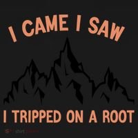Funny I Came I Saw I Tripped On A Root Hiking Adventure Tank Top thumb 6
