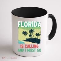 Florida Is Calling And I Must Go Coffee Mug thumb 1