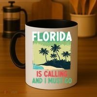 Florida Is Calling And I Must Go Coffee Mug thumb 4