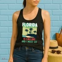 Florida Is Calling And I Must Go Women's Tank Top thumb 2