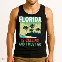Florida Is Calling And I Must Go Tank Top thumb 3